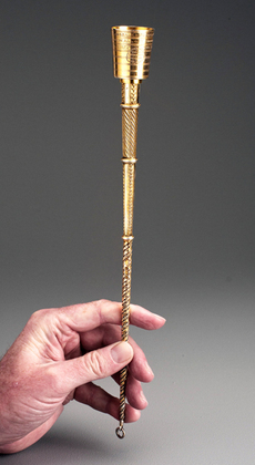 Earl of Lonsdale Silver Gilt Whip Form Stirrup Cup, 1788 - The Durban Stirrup Cup